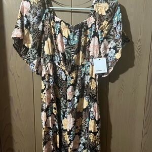 Floral Off-Shoulder Dress